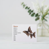 Carte de visite de papillon (Debout devant)