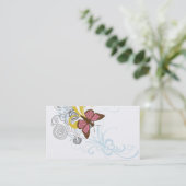 Carte de visite de papillon (Debout devant)
