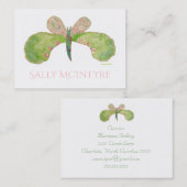 Carte de visite de papillon Arial (Devant / Derrière)