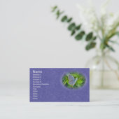 Carte de visite de papillon bleu à queue orientale (Debout devant)