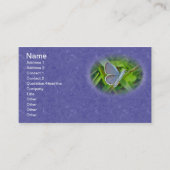 Carte de visite de papillon bleu à queue orientale (Devant)