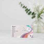 Carte de visite de papillon de salon de coiffure (Debout devant)