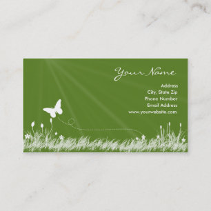 Carte de visite de papillon en vol