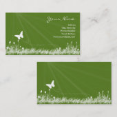 Carte de visite de papillon en vol (Devant / Derrière)