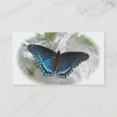 Carte de visite de papillon rouge pourpre tacheté (Dos)