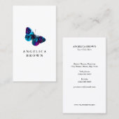 Carte de visite de papillon Watercolor (Devant / Derrière)