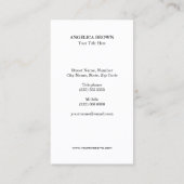 Carte de visite de papillon Watercolor (Dos)