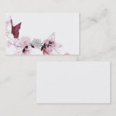 Carte de visite de papillons (Devant / Derrière)