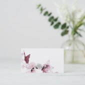 Carte de visite de papillons (Debout devant)