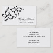 Carte de visite de papillons (Devant / Derrière)