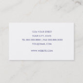 Carte de visite de papillons (Dos)