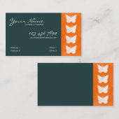 Carte de visite de papillons - V2 (Devant / Derrière)