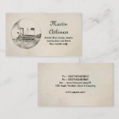 carte de visite de paquebot de croisière (Devant / Derrière)