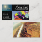 carte de visite de parachutisme personnalisable (Devant / Derrière)