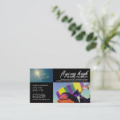 carte de visite de parachutisme personnalisable (Debout devant)