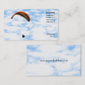 Carte de visite de parapentisme (Devant / Derrière)