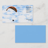 Carte de visite de parapentisme (Devant / Derrière)