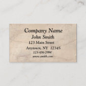 Carte de visite de parchemin (Devant)