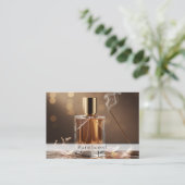 Carte de visite de parfumerie Code QR Marque de pa (Debout devant)