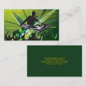 Carte de visite de Parti Vert du DJ (Devant / Derrière)