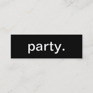 Carte de visite de partie