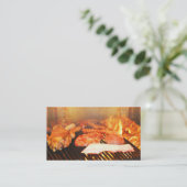 Carte de visite de partie de BBQ (Debout devant)