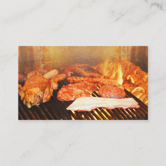 Carte de visite de partie de BBQ (Devant)