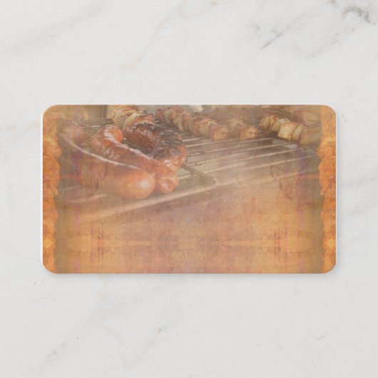 Carte de visite de partie de BBQ (Devant)