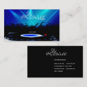 Carte de visite de partie de jockey Club de disque (Devant / Derrière)