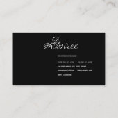 Carte de visite de partie de jockey Club de disque (Dos)