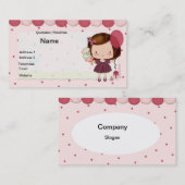 Carte de visite de partie d'enfants (Devant / Derrière)