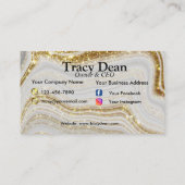 Carte de visite de Parties scintillant Blush Pink  (Dos)