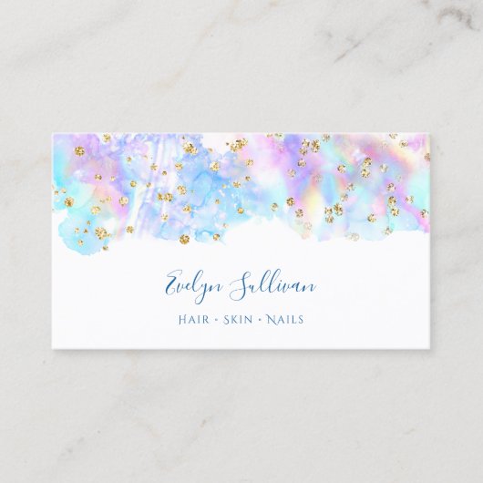 carte de visite de parties scintillant couleur pas (Devant)