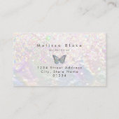 carte de visite de parties scintillant de faux pas (Dos)