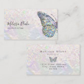 carte de visite de parties scintillant de faux pas (Devant / Derrière)