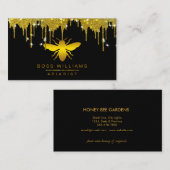 Carte de visite de Parties scintillant de miel Gol (Devant / Derrière)