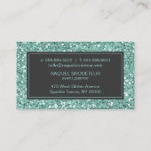 Carte de visite de Parties scintillant de recherch (Dos)