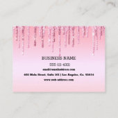 Carte de visite de Parties scintillant de séchage  (Dos)