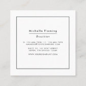 Carte de visite de Parties scintillant écotique (Dos)