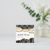 Carte de visite de Parties scintillant écotique (Debout devant)