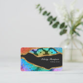 Carte de visite de Parties scintillant écotique (Debout devant)