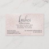 Carte de visite de Parties scintillant en argent r (Dos)