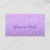 Carte de visite de parties scintillant et de diama (Dos)