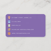 Carte de visite de Parties scintillant Galaxy (Dos)