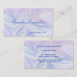 Carte de visite de Parties scintillant Holographiq