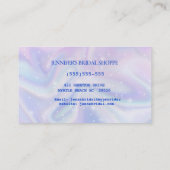 Carte de visite de Parties scintillant Holographiq (Dos)