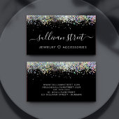 Carte de visite de Parties scintillant holographiq