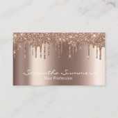 Carte de visite de Parties scintillant Mocha Mouss (Devant)