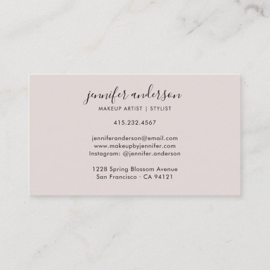 Carte de visite de Parties scintillant or moderne (Dos)