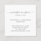 Carte de visite de Parties scintillant Silver Abst (Dos)